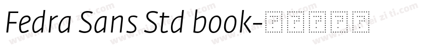 Fedra Sans Std book字体转换